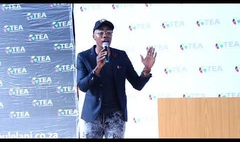 Weza Matomane speaking at #JoinUsForTEA