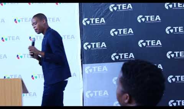 Mhlengi Mbuyazi speaking at #JoinUsForTEA