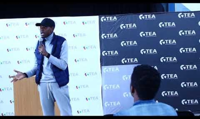 Sibusiso Ngwenya speaking at #JoinUsForTEA